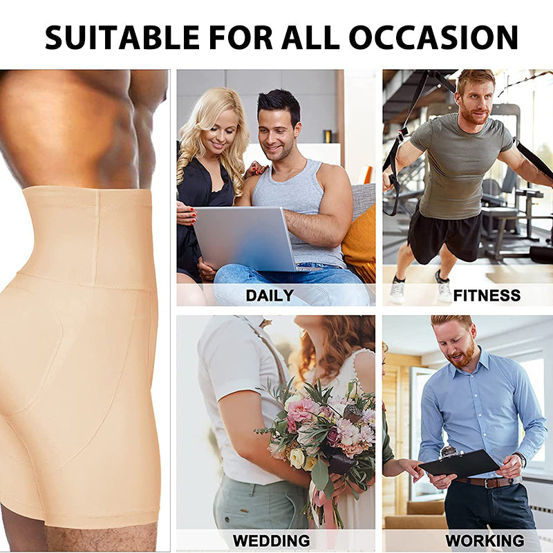 Men's High-Waist Tummy Control Shapewear