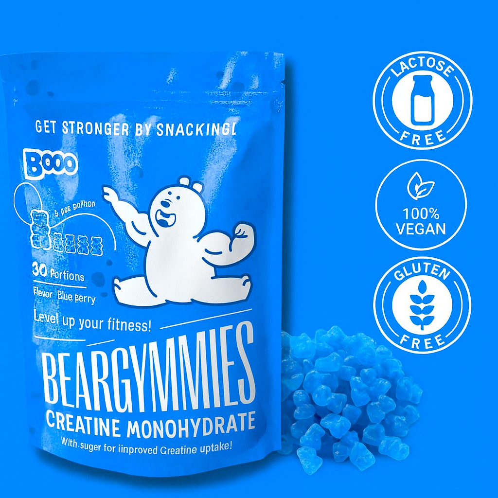 Beargymmies® Creatine Monohydrate Gummies - 150 Bears, 1g Creatine per Bear