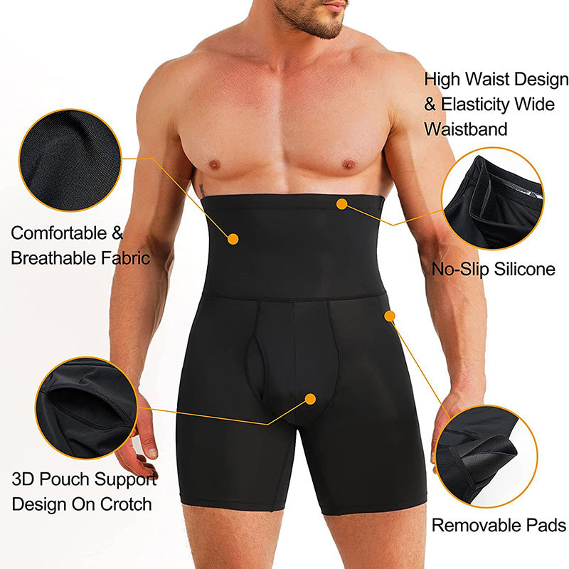 Men's High-Waist Tummy Control Shapewear