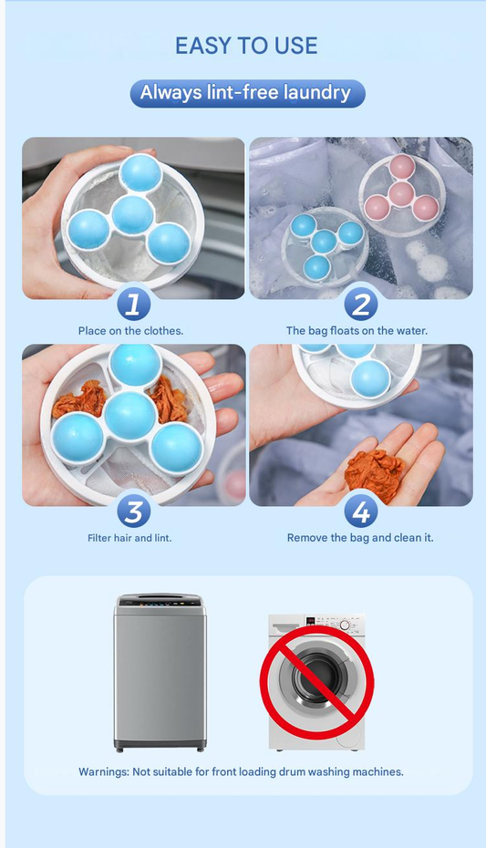 LintAway™ Reusable Washing Machine Filter